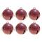 Haute Decor 6ct. 3.5" Red Jingle Bell Ornaments